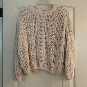 Slouchy Knit Crop Sweater